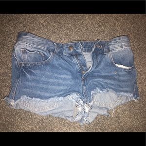 denim short shorts